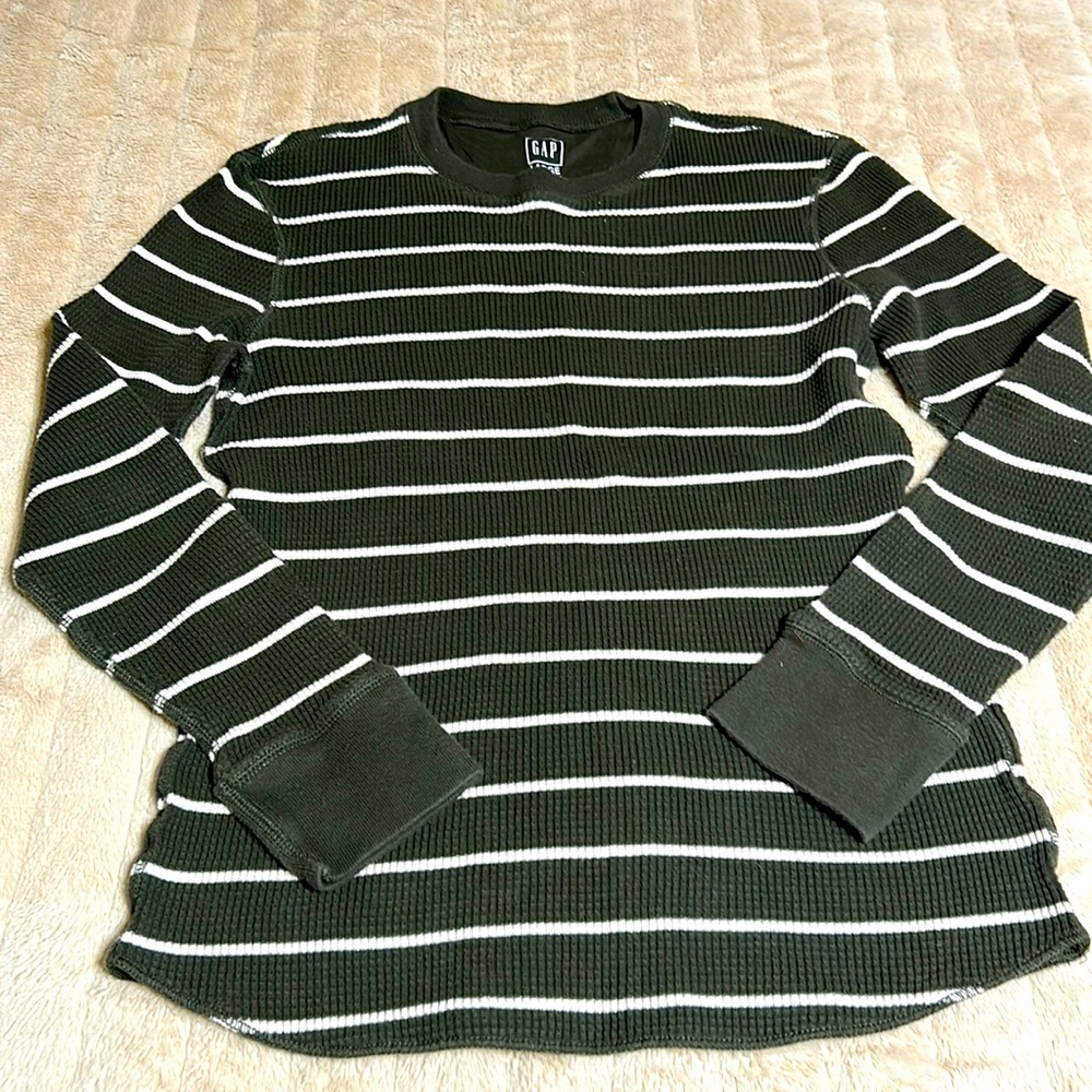 Gap Long Sleeve Waffle Knit Shirt